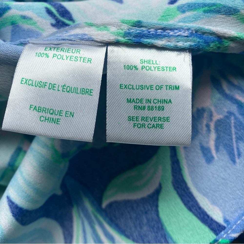 Lilly Pulitzer Nala Soft Shift Vibrant Party Thyme Floral Dress size 4 - Picture 7 of 7